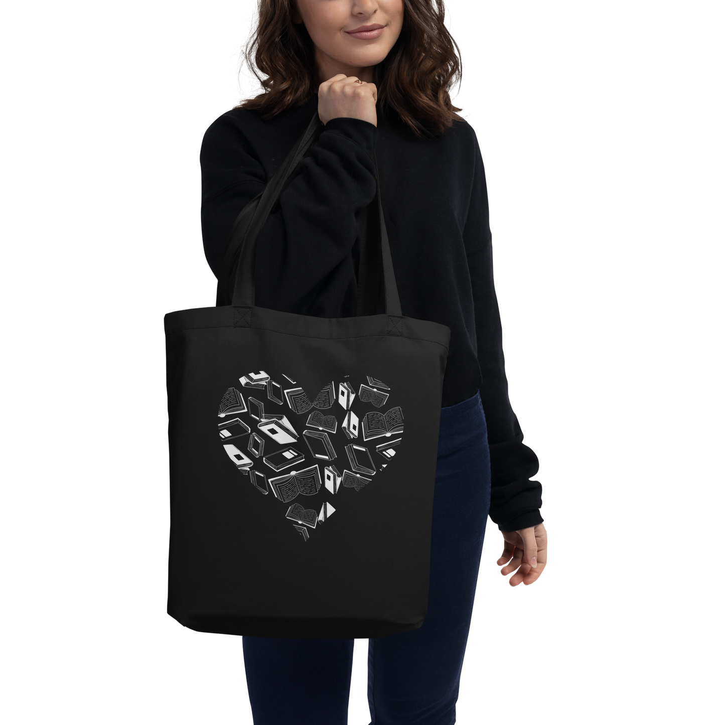 Heart Books Tote