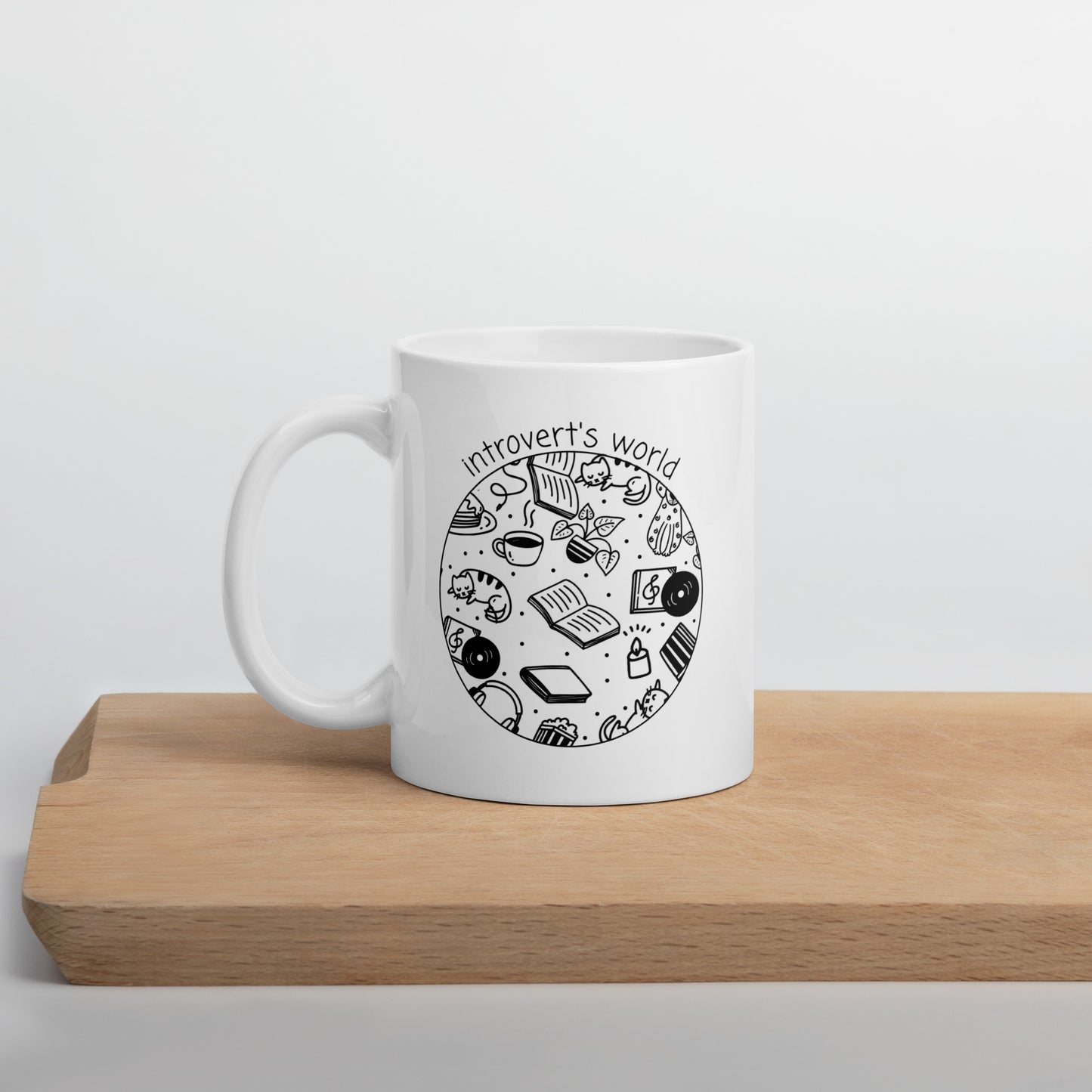 Introvert's World White Mug