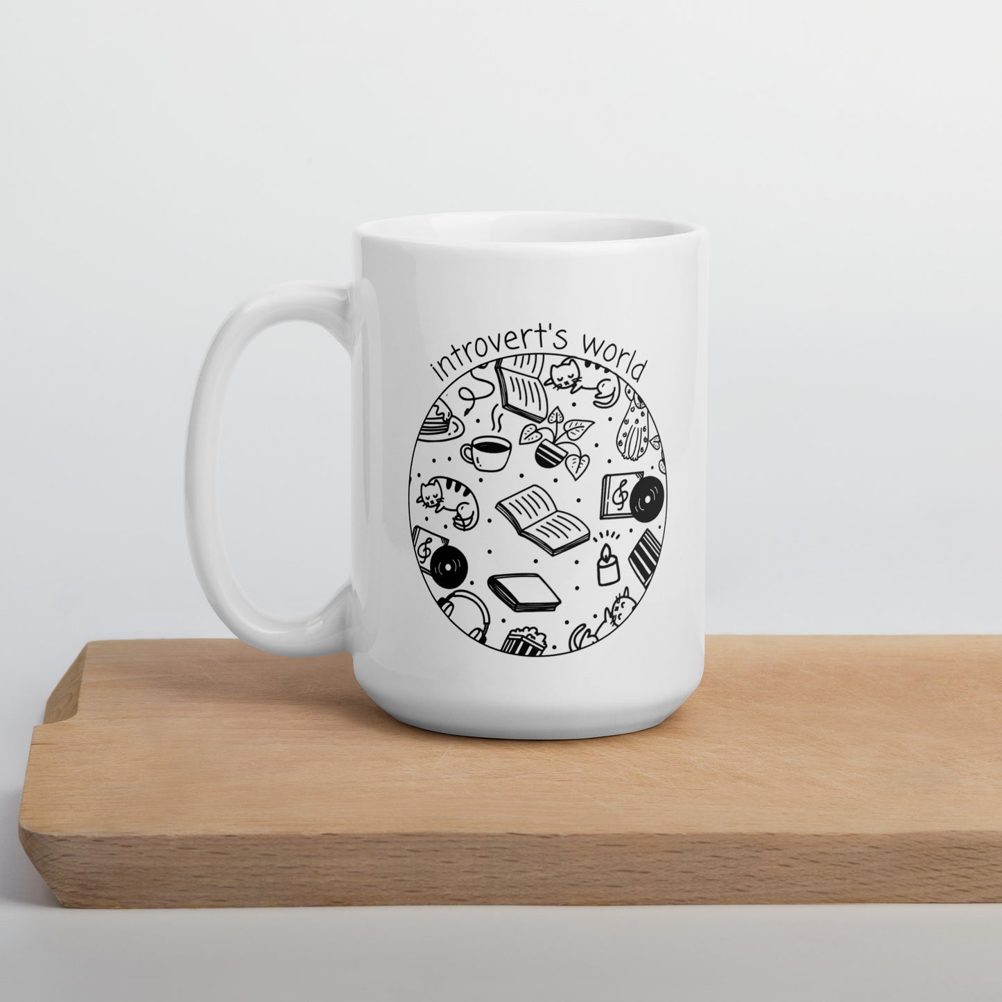 Introvert's World White Mug