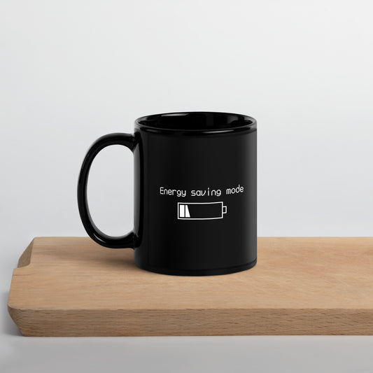 Energy-Saving Mode Black Mug