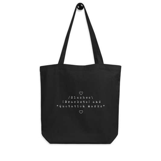 Slashes, Brackets and Quotation Marks Tote