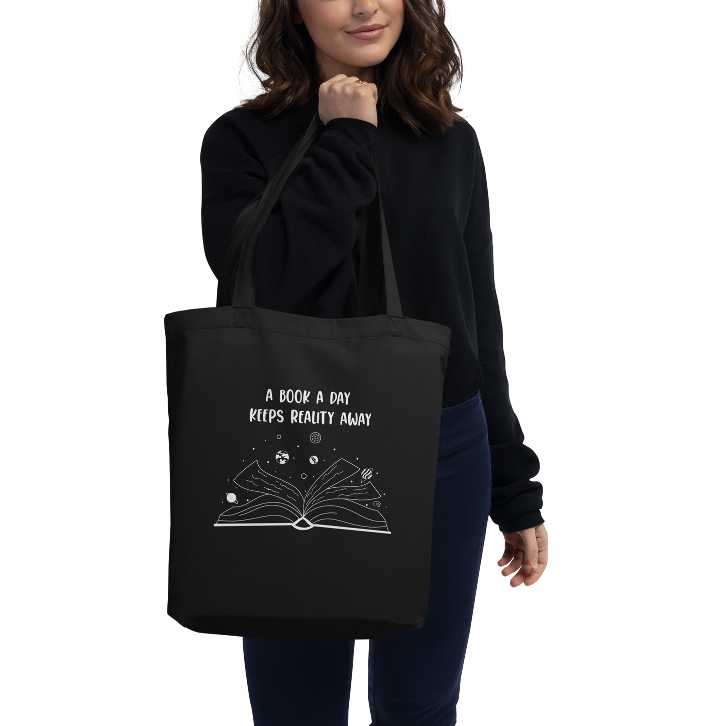 A Book a Day Keeps Reality Away Tote