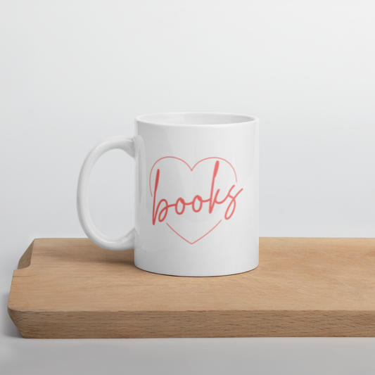 Book Lover White Mug