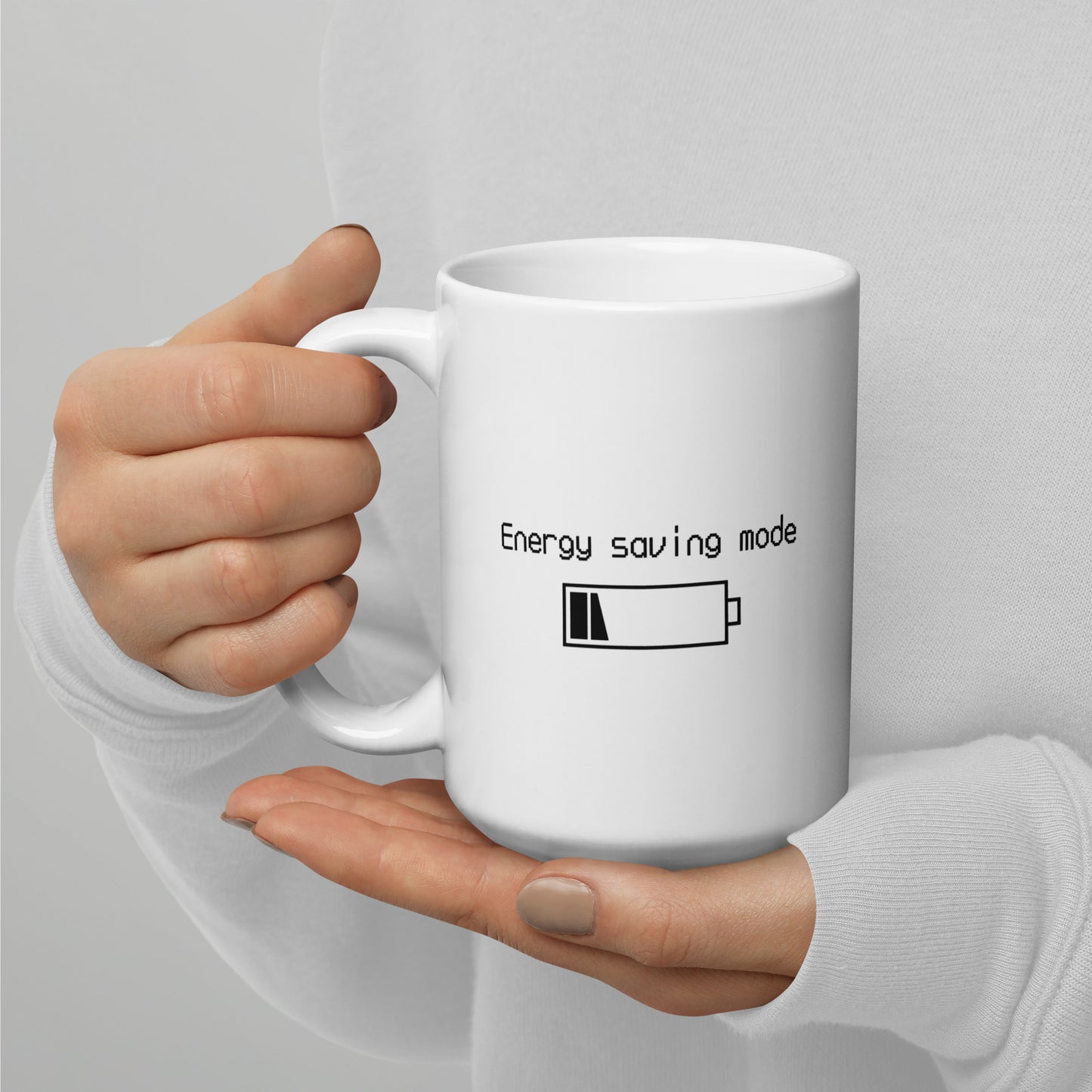 Energy-Saving Mode White Mug