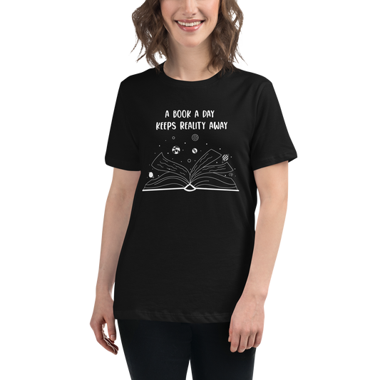 A Book a Day Keeps Reality Away Tee