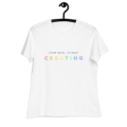 Come back. I'm busy creating Tee